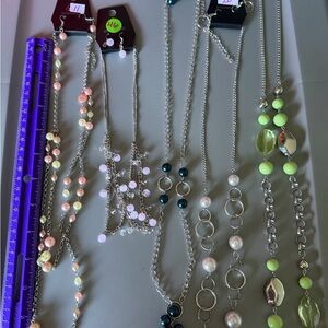Paparazzi Multicolor Beaded Necklaces-5 necklace/earring sets. NWT